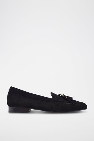 Mocassins de nobuck - Preto