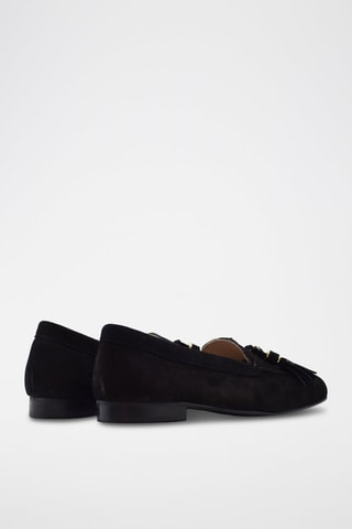 Mocassins de nobuck - Preto