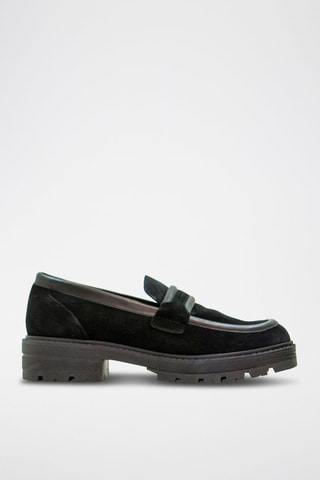 Mocassins de nobuck - Preto