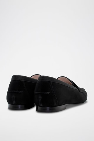 Mocassins de nobuck - Preto