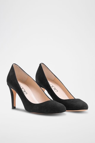 Sapatos de salto em nobuck - Preto