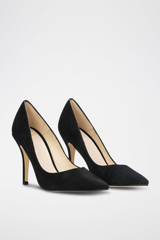 Sapatos de salto em nobuck - Preto