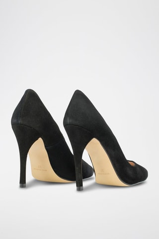 Sapatos de salto em nobuck - Preto