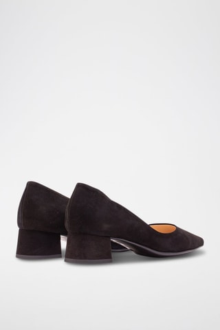 Sapatos de salto em nobuck - Preto
