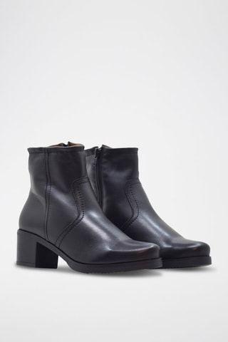 Botins em couro - Preto