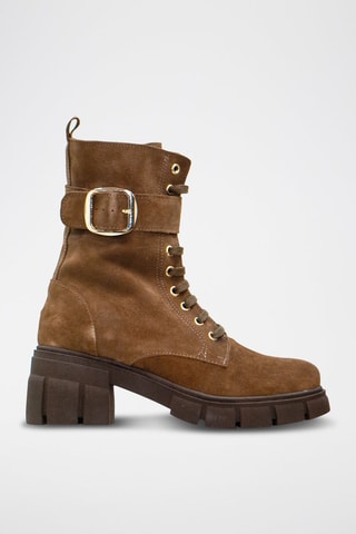 Botins de nobuck - Castanho