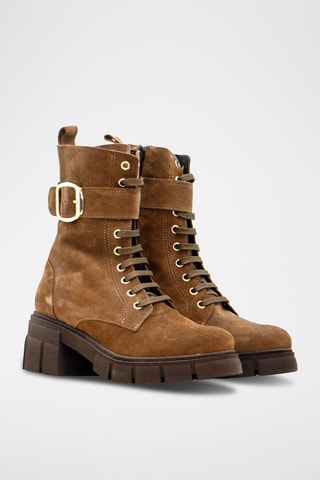 Botins de nobuck - Castanho