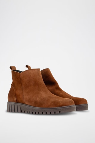 Botins de nobuck - Camel