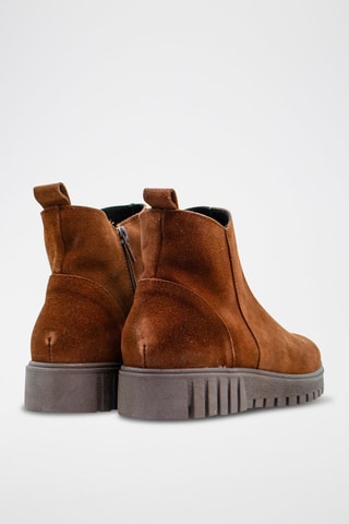 Botins de nobuck - Camel