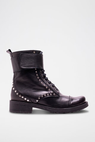 Botins em couro - Preto