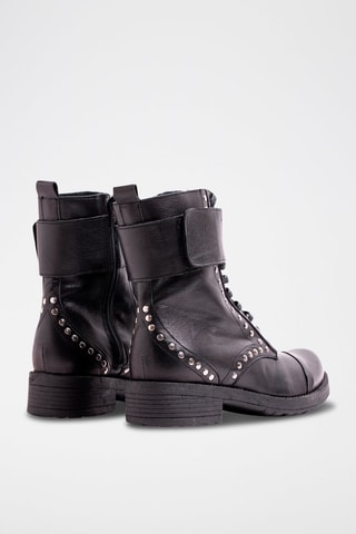 Botins em couro - Preto