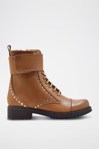 Botins em couro - Camel