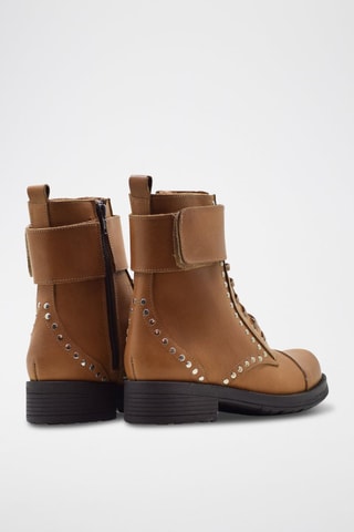 Botins em couro - Camel