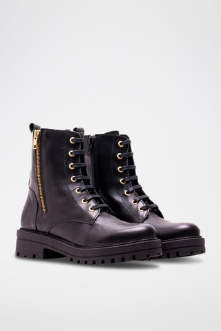 Botins em couro - Preto