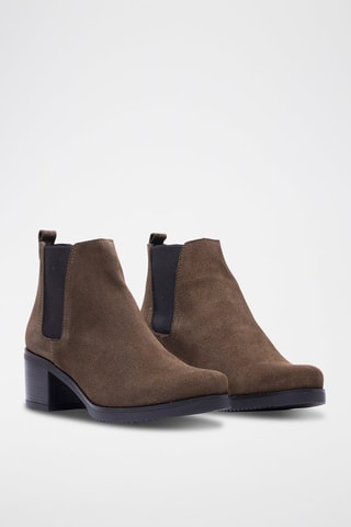 Botins Chelsea de nobuck - Toupeira