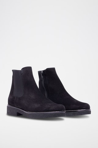 Botins de nobuck - Preto