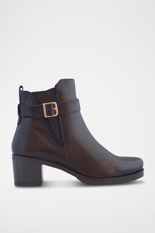 Botins em couro - Preto
