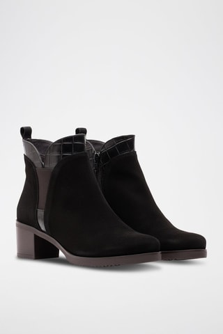 Botins em couro - Preto