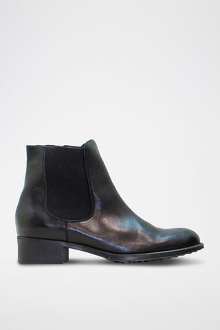Botins de couro nappa - Preto