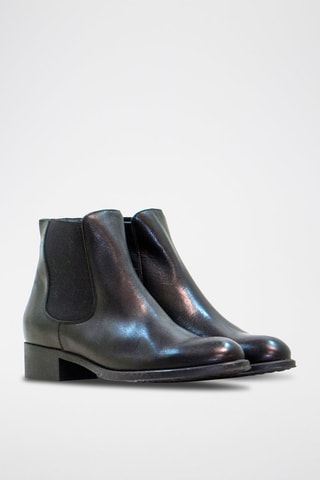 Botins de couro nappa - Preto