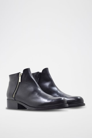 Botins em couro - Preto