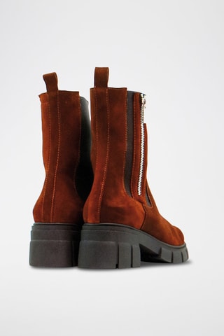 Botins de nobuck - Castanho