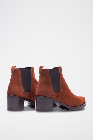 Botins Chelsea de nobuck - Camel