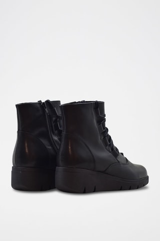 Botins em raspa de couro - Preto