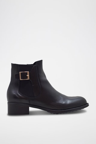 Botins em couro - Preto