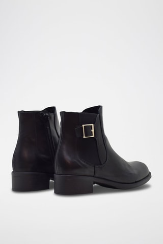 Botins em couro - Preto