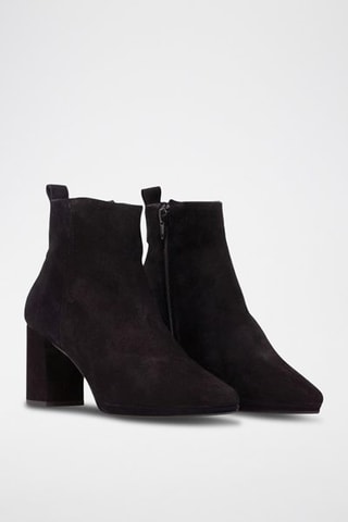 Botins de nobuck - Preto