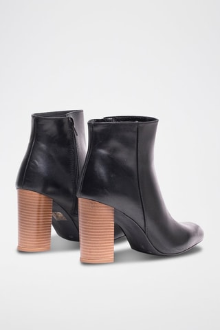 Botins em couro - Preto