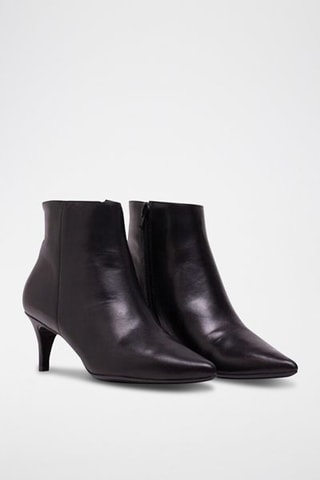 Botins de couro nappa - Preto