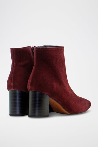 Botins de nobuck - Bordô