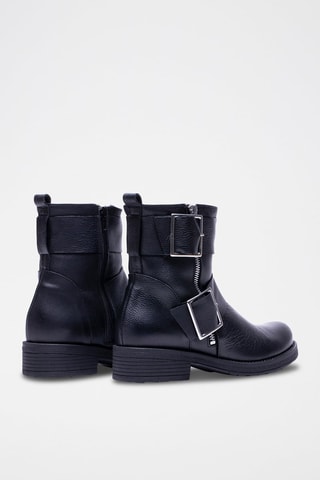 Botins em couro - Preto