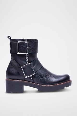 Botins em couro - Preto