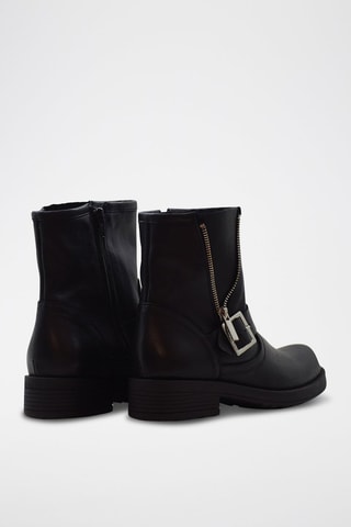 Botins em couro - Preto