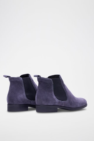 Botins Chelsea de nobuck - Violeta