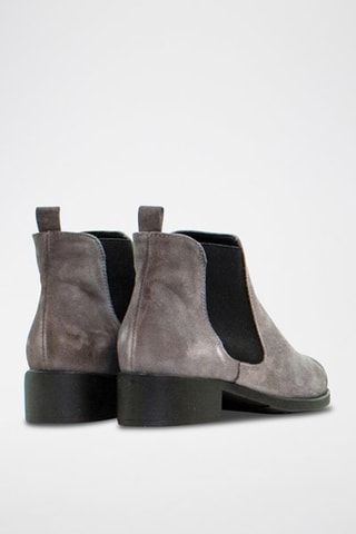 Botins Chelsea de nobuck - Cinzento-claro