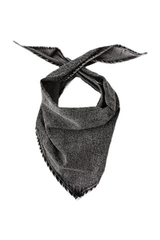 Spijkerbandana - Gemêleerd Zwart