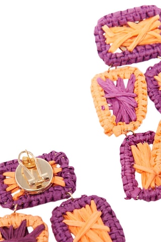 Oorbellen - Paars en Oranje