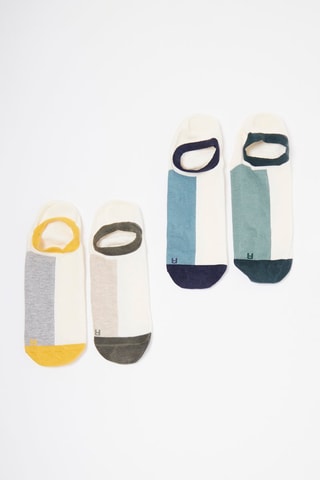 4 paires de socquettes - Multicolore