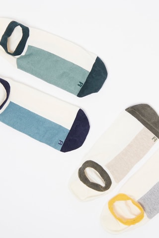 4 paires de socquettes - Multicolore