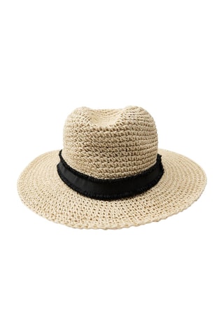 Rieten Hoed - Ecru