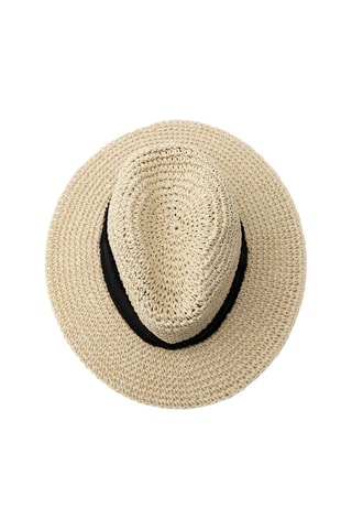 Rieten Hoed - Ecru