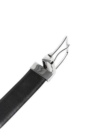 Dubbelzijdige Leren Riem - Zwart