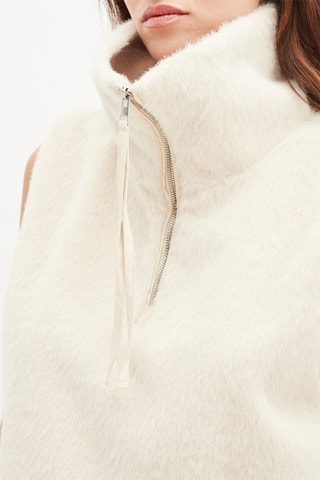 Mouwloze trui - Ecru