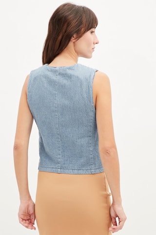 Denim Gilet - Blauw