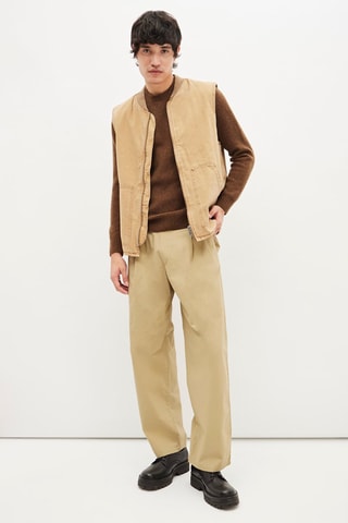 Mouwloos Vest - Beige