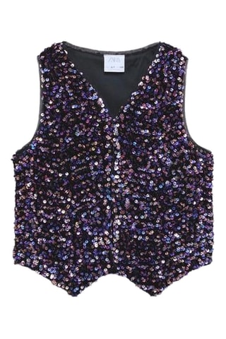 Mouwloos vest- Paars